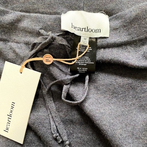 NWT Heartloom Melia High Rise Knit Jogger Grey / Blue size Medium - Picture 8 of 13